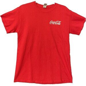 Coca Cola Shirt Men's Medium Red White Logo Adult Men We're All In This Together